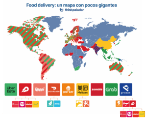 El mapa del food delivery en 2025: ¿Quién domina el mercado? mapa del food delivery 2025