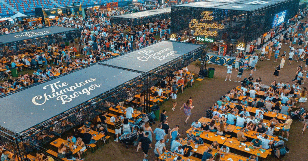 the champions burger evento hamburguesas